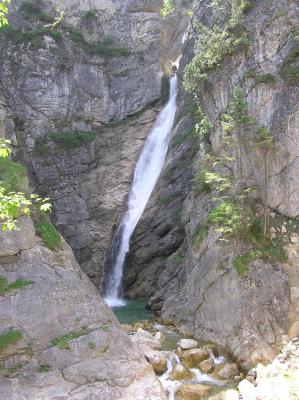 Wasserfall in der Pöllertschlucht