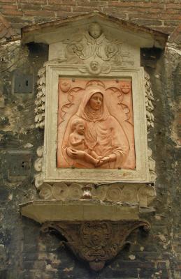 immagine sacra, Heiligenbild in Siena (Toscana)