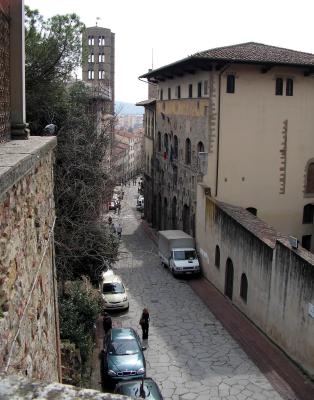 Blick auf die Altstadt von Arezzo (Toscana)