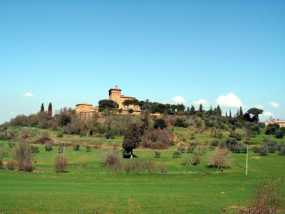 Landhaus 4, auf dem Weg nach Pienza (Toscana)