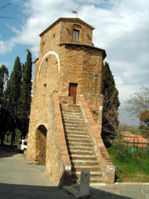 Turmhaus in San Quirico d' Orcia (Toscana)