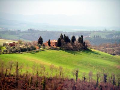 Landhaus 11, auf dem Weg nach Pienza (Toscana)
