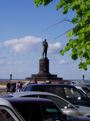 Denkmal von Chkalov in Nischni Nowgorod