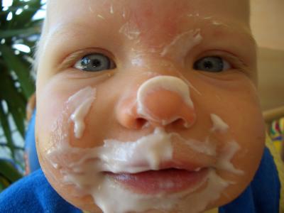 Joghurt-Gesicht