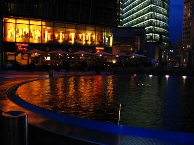 Sony Center by night
