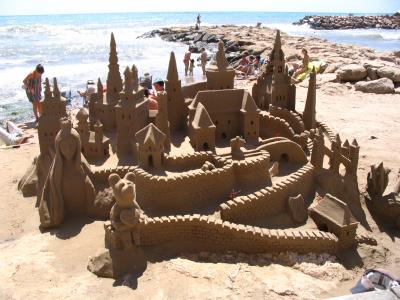 Märchenschloss aus Sand