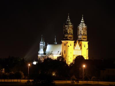 Kathedrale von Poznan bei Nacht 2006