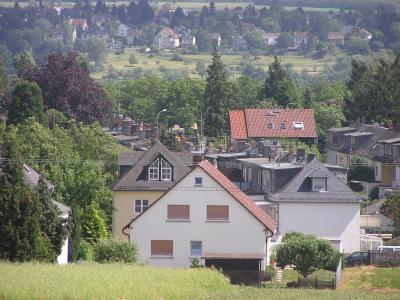 Blick über Frankfurt-Bonames nach Berkersheim