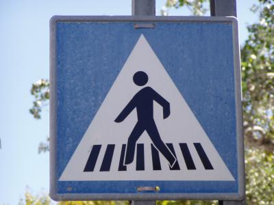 Fußgängerüberweg - Vorsicht
