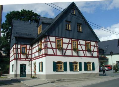 Fachwerkhaus in Seiffen/Erzgebirge