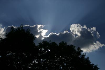 Gewitterwolken in Sommer