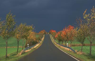 Fahrt durch die Farben des Herbstes