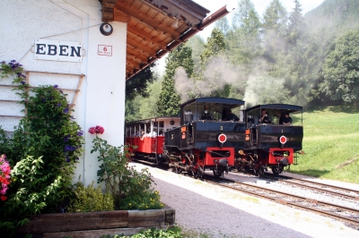 Am Bahnhof Eben-Die Achenseebahn