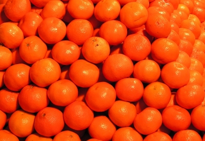 Orangen-Stapel