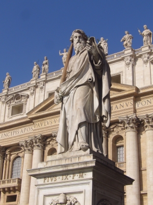 Vatikan - Statue von Pius IX