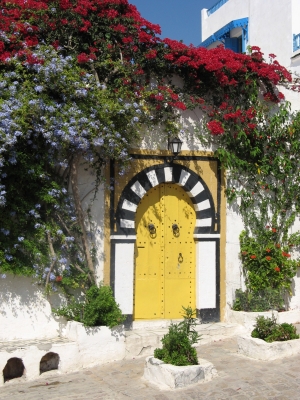 Tür in Sidi Bou Said
