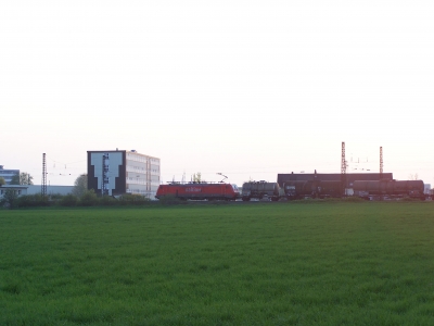 Güterzug Abends in Großsachsen Heddesheim