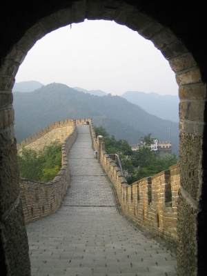 Chinesische Mauer vom Turm aus