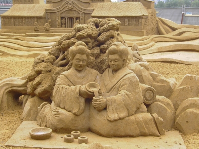 Skulpturen aus Sand in Köln