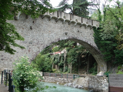 Brücke in Meran über die Passer