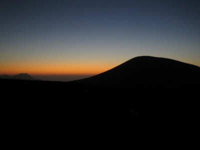 Sonnenuntergang & Berg