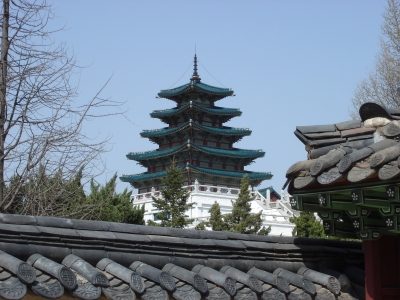 Gyeongbokgung - Pagode auf dem Palastgelände
