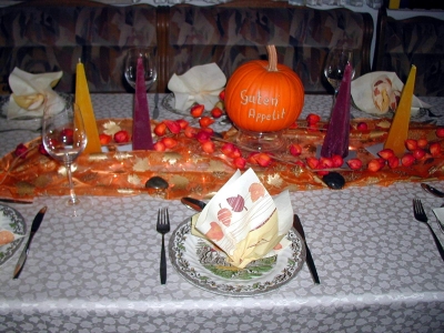 Halloween  -  Der Tisch ist gedeckt