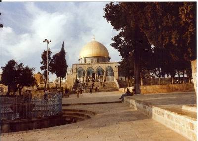 Tempelberg  mit Felsendom in Jerusalem