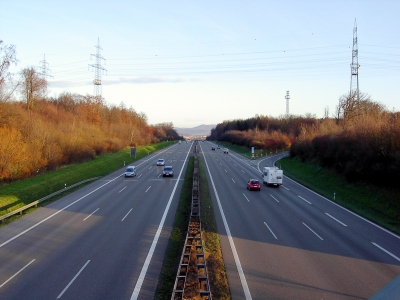 Autobahn A8 bei Wendlingen/Neckar
