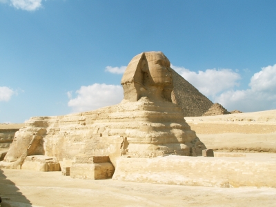 Pyramiden und Sphinx