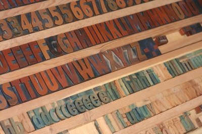 Holzbuchstaben, Satz, Print, Druck,Buchdruck, Gutenberg