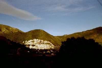weißes Dorf in Andalusien