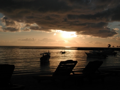 Morgendämmerung Bali