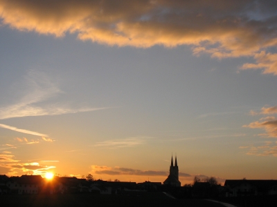 Sonnenuntergang im Januar