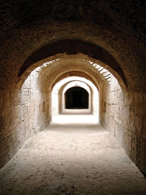 Katakomben in Kolosseum in El Djem