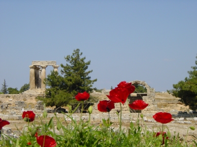 Die Ruinen von Korinth