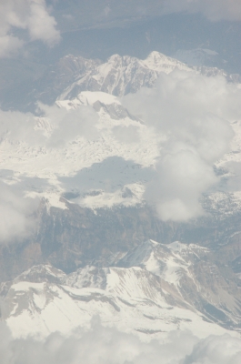 Alpen mit Schnee