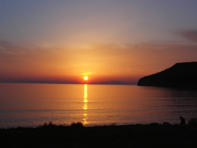Sonnenuntergang in Pirgos Dirou