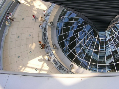 Reichstagskuppel - Blick nach unten