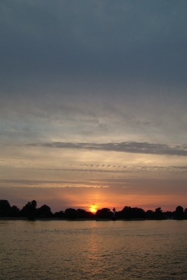 Sonnenuntergang in Bremen-Nord