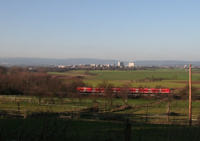 Niddatal zwischen Frankfurt-Berkersheim und -Niedereschbach