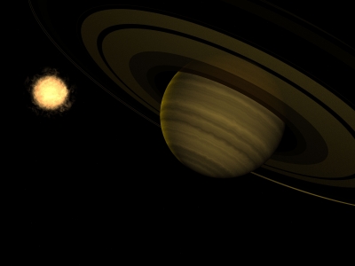 Saturn im Vorbeiflug