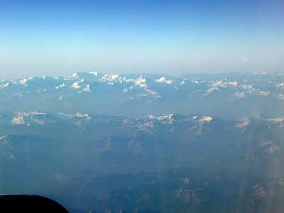 Alpen von oben