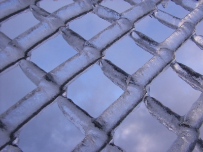Gitter aus Eis