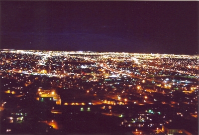 El Paso, TX, bei Nacht
