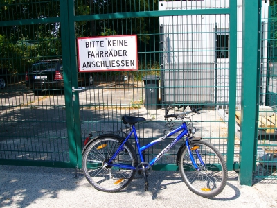 Fahrrad klug geparkt!