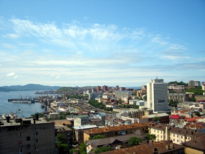 Weitblick auf Vladivostok ( Russland )