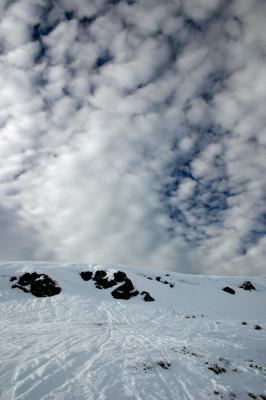 Blick in den winterlichen Himmel mit schönen Wolken 1