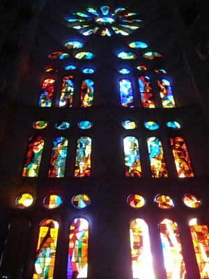 Buntglasfenster, Sagrada Familia