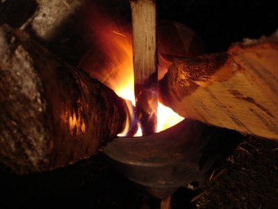 Brennendes Holz 2